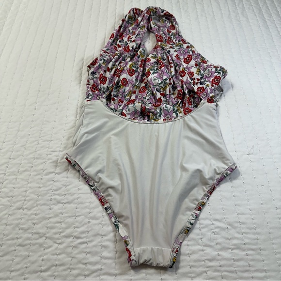 Anthropologie Floral One Piece Swimsuit  Tropical With Padding - Picture 8 of 14